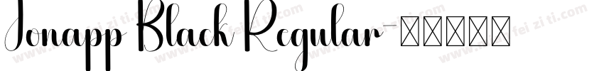 Jonapp Black Regular字体转换